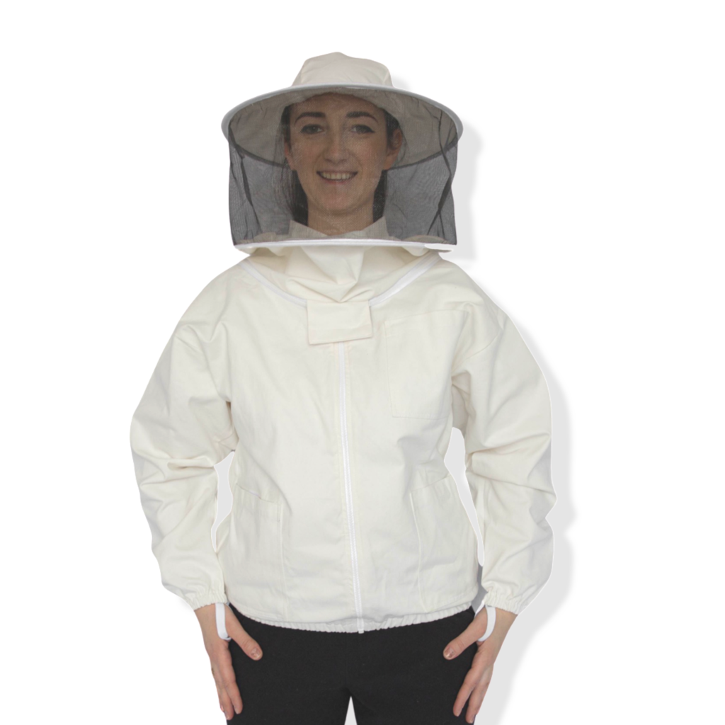 simonthebeekeeper Beekeepers jacket with Zip and fencing/astronaught hood Small