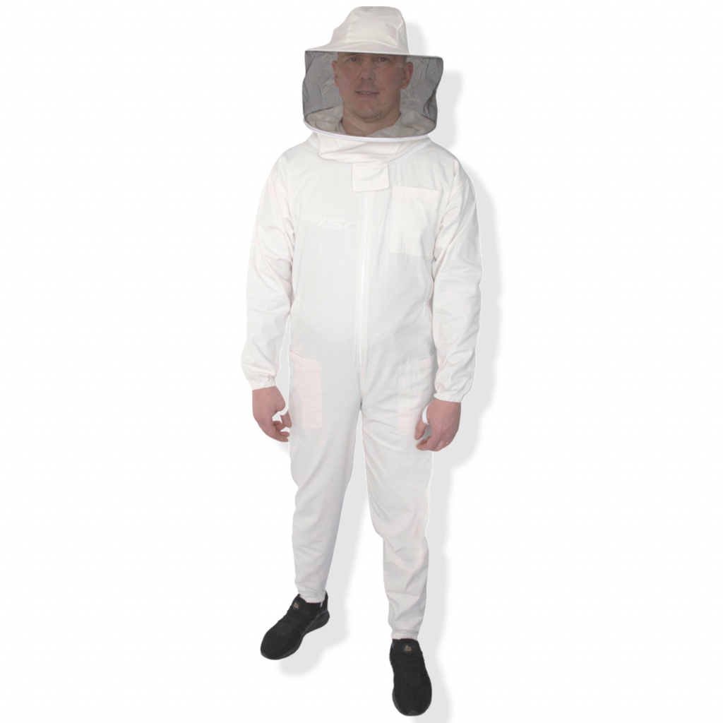 cotton Bee beekeeper beekeeping jacket suit protective Astronaut veil@2XL-#BS41 