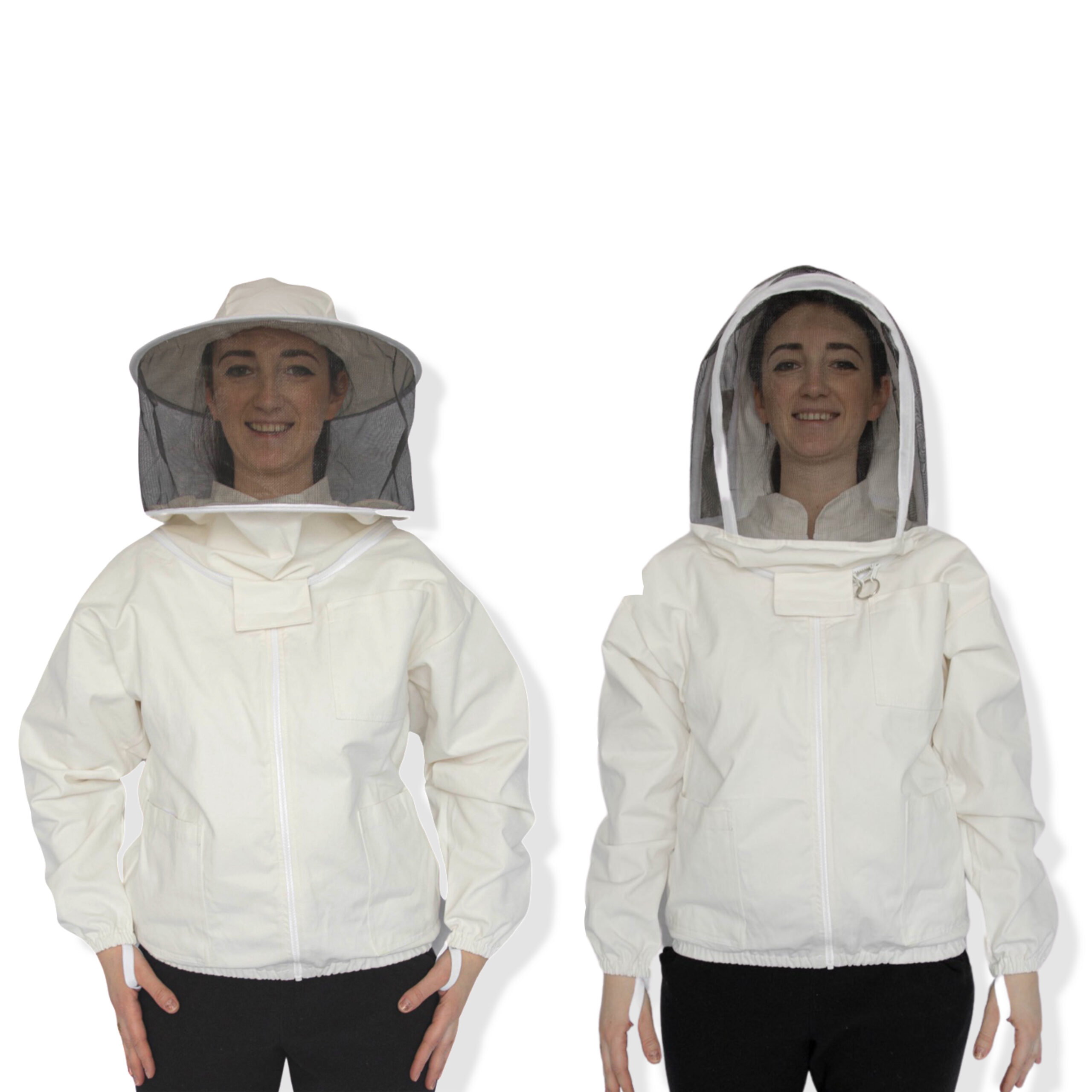 Beekeeping Cotton Ventilated Beekeeper Jacket Bee Hat Fencing Veil w/Bag Medium 